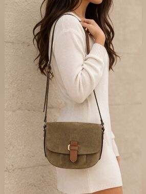 Michael Kors Romy suede crossbody purse